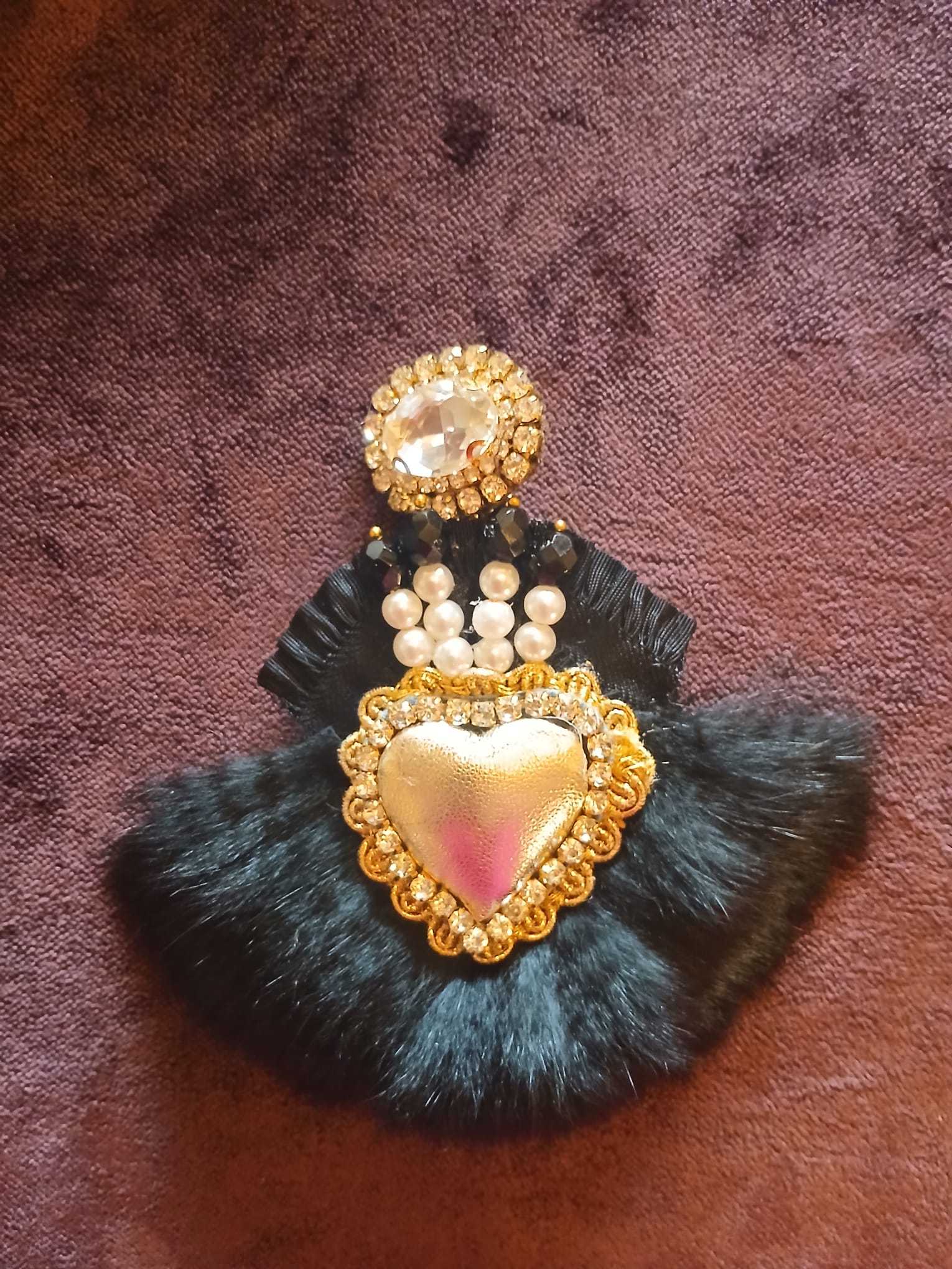 Gold Heart Earring